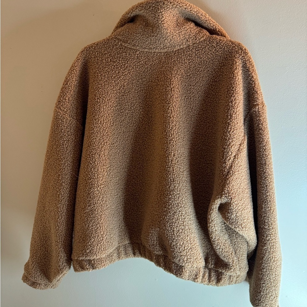 Universal Thread Brown Large 3/4 zip up hoodie - Picture 2 of 5